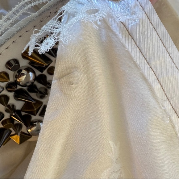 NEW ZARA ATELIER OYSTER WHITE STUDDED BEADED DRESS LIMITED EDITION XS - Picture 15 of 15